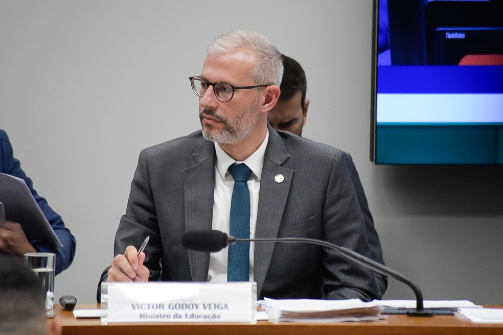 Victor Godoy Veiga, ministro da Educação — Foto: Alan Rones/Câmara dos Deputados