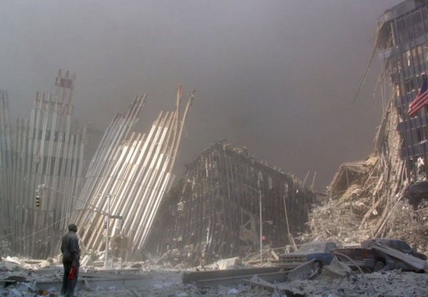 As torres foram reduzidas a escombros (Foto: Getty Images via BBC)