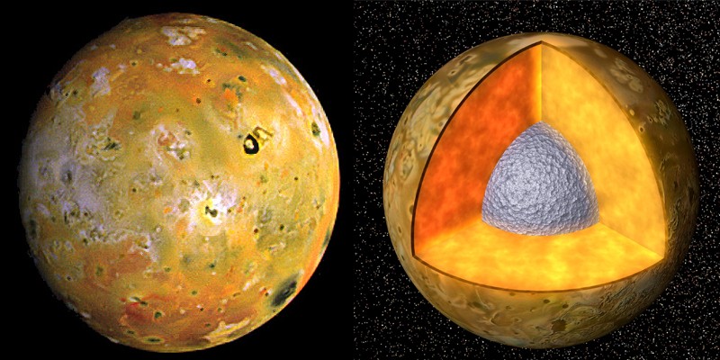 Io, lua de Júpiter (Foto: Wikimedia/NASA)