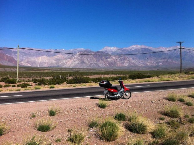 G1 - Jovem percorre mais de 8 mil km pela América do Sul com moto
