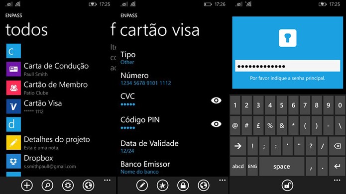 Enpass é um aplicativo para Windows Phone que sincroniza senhas do usuário em um só lugar (Foto: Divulgação/Windows Phone Store)