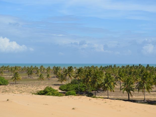 Praia é um refúgio para turistas que buscam tranquilidade (Foto: Flávio Antunes/G1)