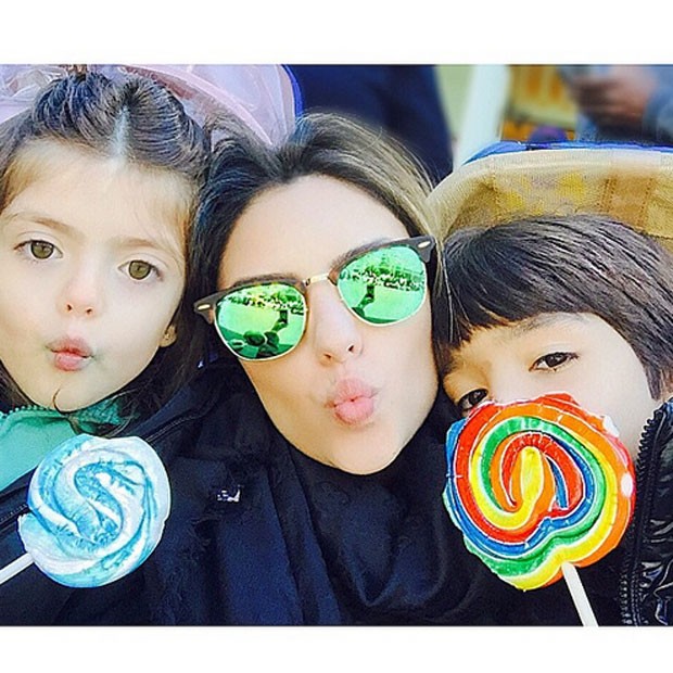 Carol Celico e os filhos na Disney (Foto: Reprodução/ Instagram)