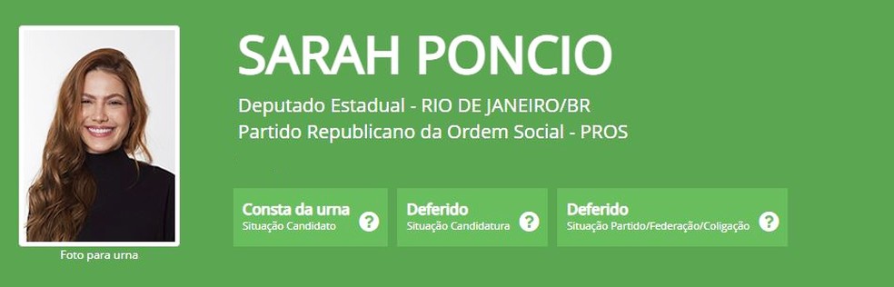 Sarah Poncio - influencer — Foto: Reprodução