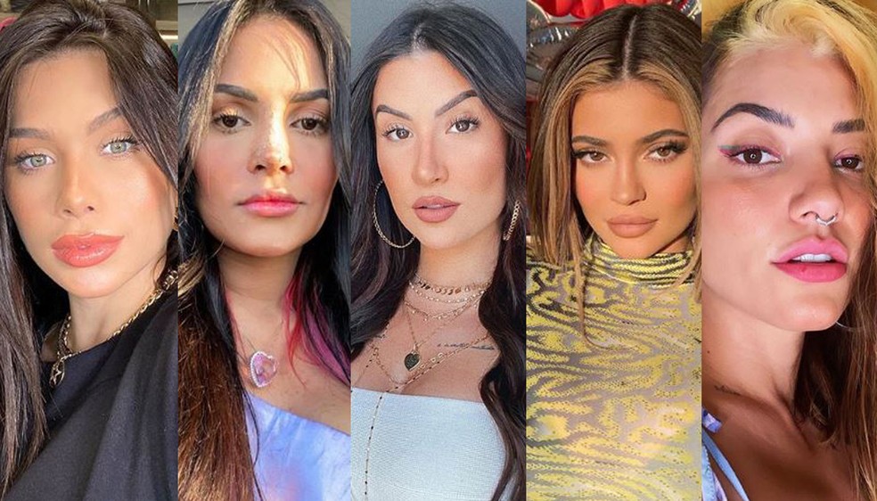 Flávia Pavanelli, Flayslane, Bianca Andrade Kylie Jenner e Gabi Prado — Foto: Reprodução/Instagram