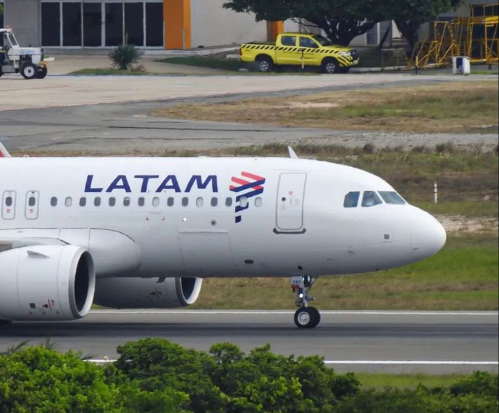 Aeronave da Latam — Foto: Arthur Campos/ Arquivo pessoal