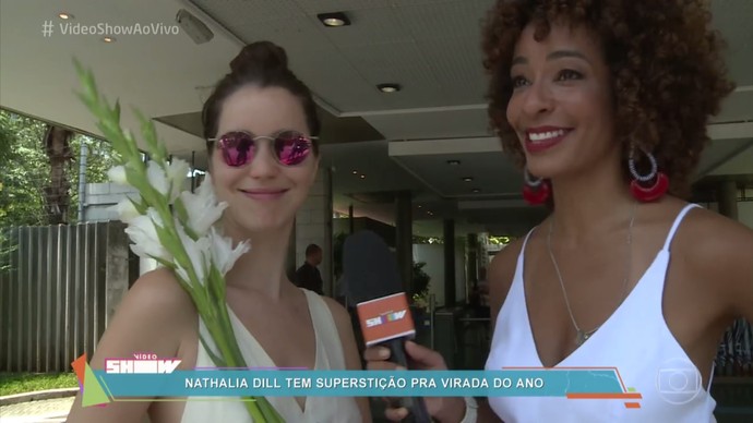 Nathalia Dill tem supertição para virada do ano (Foto: TV Globo)