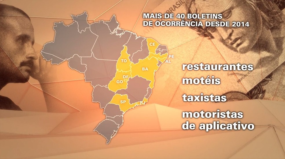 Ruan Pamponet é investigado por golpes em pelo menos oito estados do Brasil — Foto: Reprodução/TV Globo