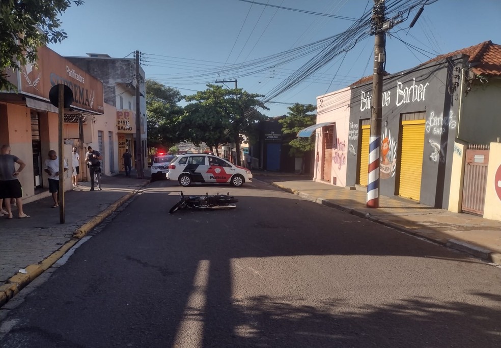 Atropelamento foi na Rua Abílio Nascimento, na Vila Marina, em Presidente Prudente (SP) — Foto: Cedida