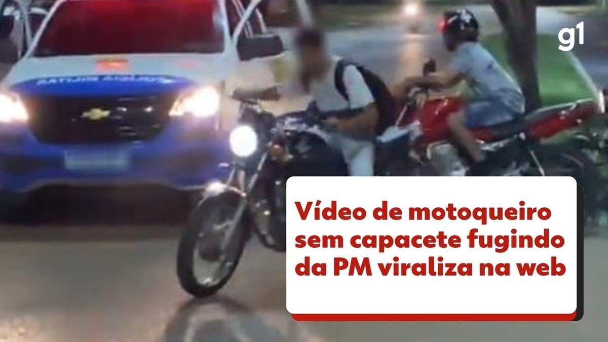 Motoqueiro sem capacete foge de abordagem da PM em RR e vídeo viraliza na  internet | Roraima | G1
