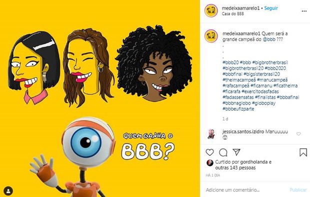 Manu Gavassi, Rafa Kalimann e Thelma Assis foram caracterizadas como personagens dos Simpsons' (Foto: Reprodução / Instagram Me Deixa Amarelo)
