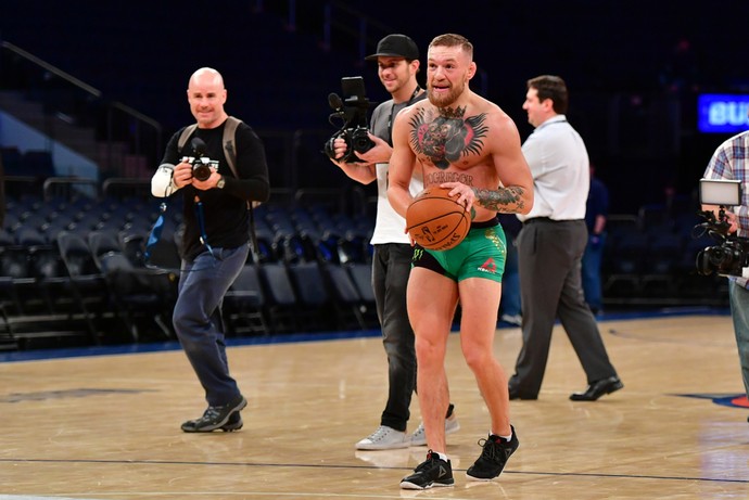 Multi Futebol Show, Conor McGregor, Treino aberto, UFC 205 (Foto: Jason Silva)