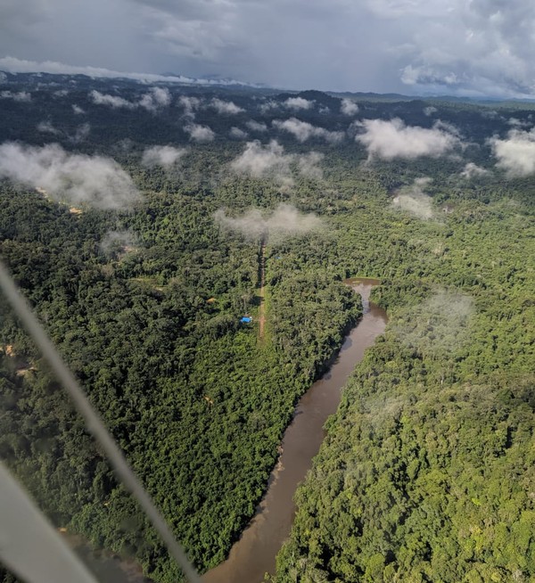 Região onde ocorreu conflito fica no meio da floresta, em área de difícil acesso, em Roraima — Foto: Júnior Hekuari Yanomami/Condisi-Y/Divulgação