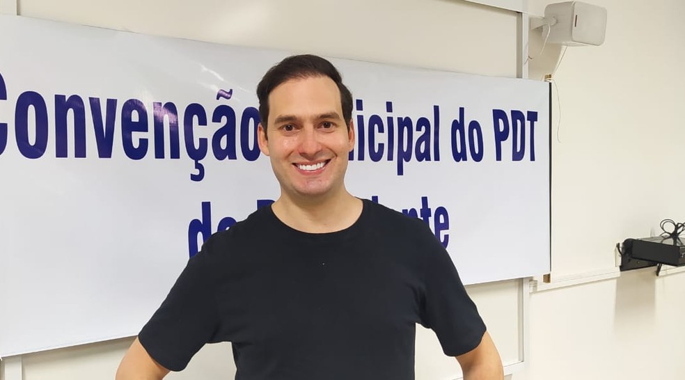 José Lemes Soares, candidato a prefeito pelo PDT — Foto: Paula Sieplin/TV Fronteira