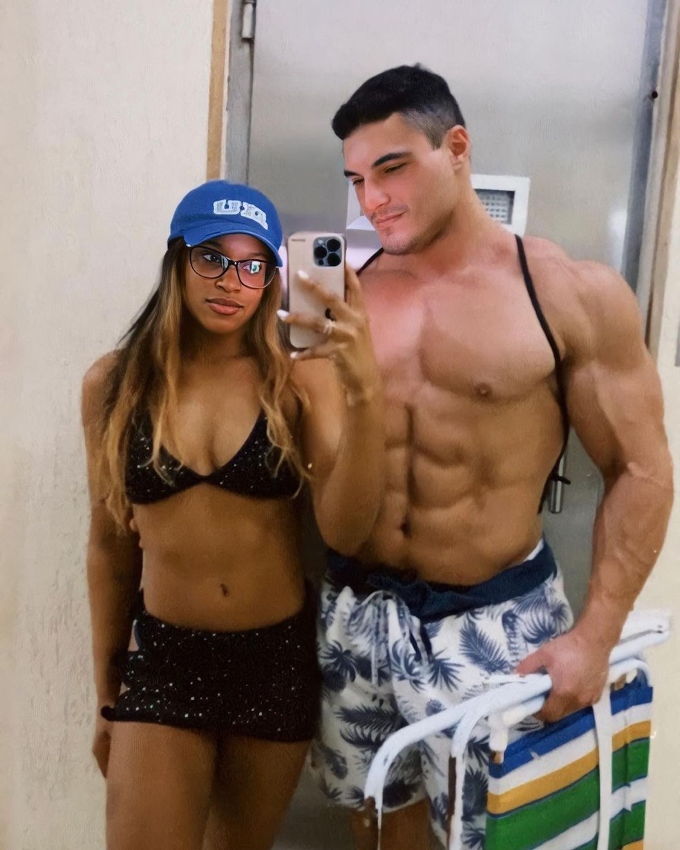 Rebeca Andrade e Luiz Cleiton &mdash; Foto: Reprodu&ccedil;&atilde;o Instagram