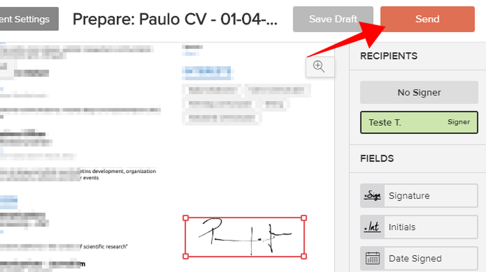 Assinatura digital como assinar documentos online com o Eversign