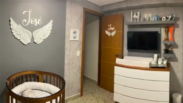 Ellen Cassim mostra decoração do quarto de José, seu filho com Tio Wilson, da banda Lagum, que morreu em setembro de 2020 (Foto: Reprodução / Instagram)