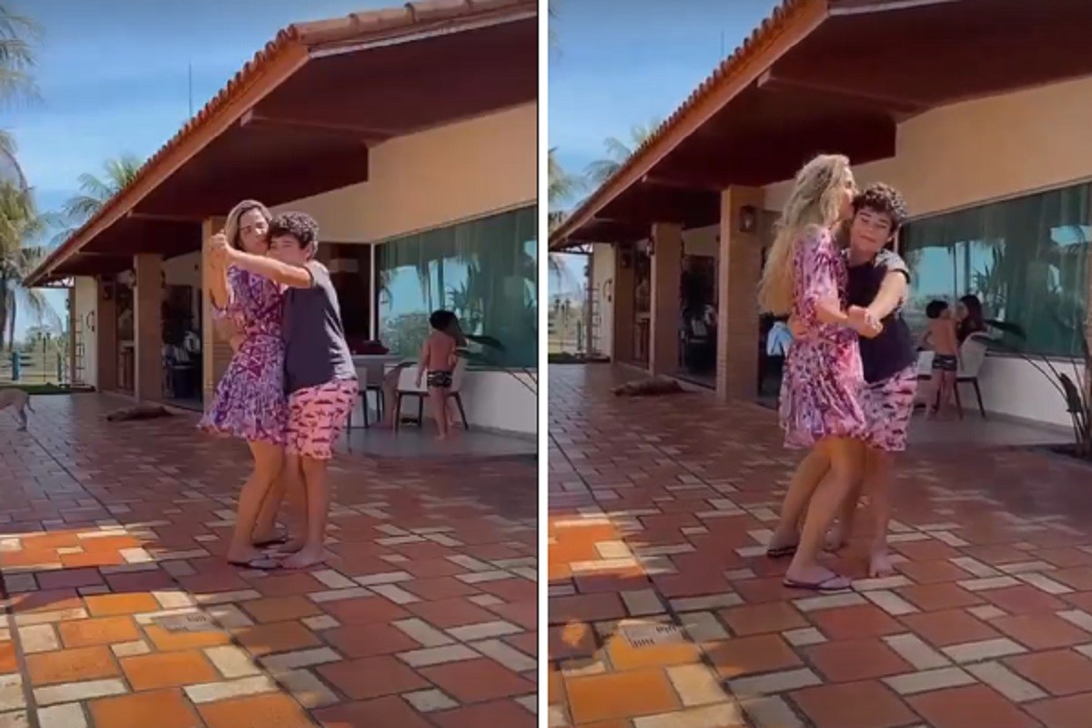 Wanessa dança com o filho mais velho, José Marcus (Foto: Reprodução/Instagram)