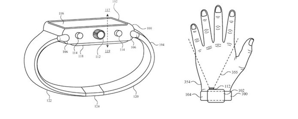 Patente da Apple indica que o Apple Watch pode ter câmera "escondida" no futuro — Foto: Reprodução/Apple Insider