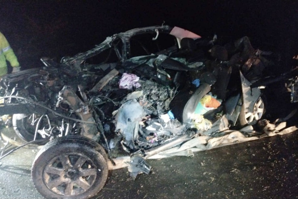 Motorista de carro morre após bater de frente com carreta em rodovia de Itapetininga — Foto: Arquivo Pessoal 