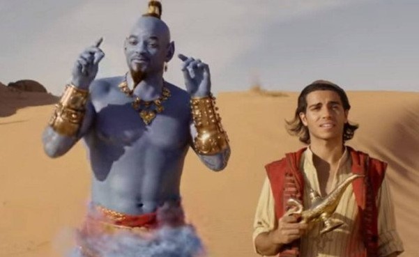A versão do ator Will Smith para o personagem Gênio em Aladdin (Foto: Reprodução)