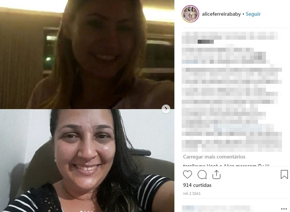 Ana Rita Ferreira disse que jamais esperava receber uma ligação da primeira-dama — Foto: Instagram/Reprodução