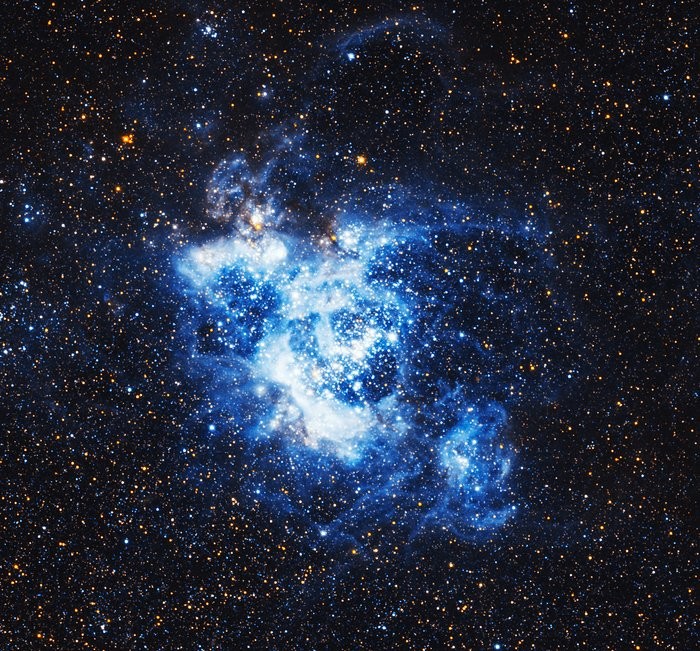 NGC 604, nuvem de gás gigante da Galáxia do Triângulo  (Foto: NASA, ESA, and M. Durbin, J. Dalcanton, and B. F. Williams (University of Washington))