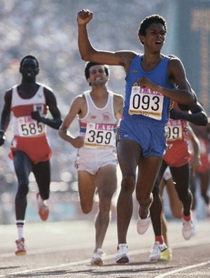 atletismo joaquim cruz olimpiadas los angeles 1984 (Foto: Arquivo)