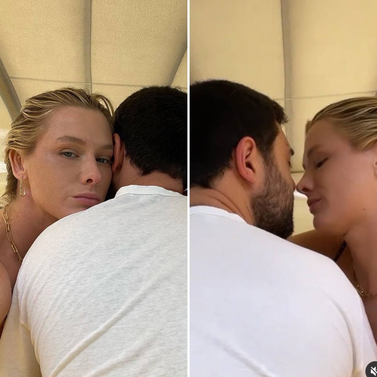 Fiorella Mattheis publica cliques e vídeo aos beijos com Roberto Marinho Neto (Foto: Reprodução / Instagram)