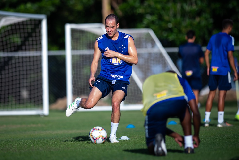 Rodriguinho durante treino do Cruzeiro — Foto: Bruno Haddad/Cruzeiro