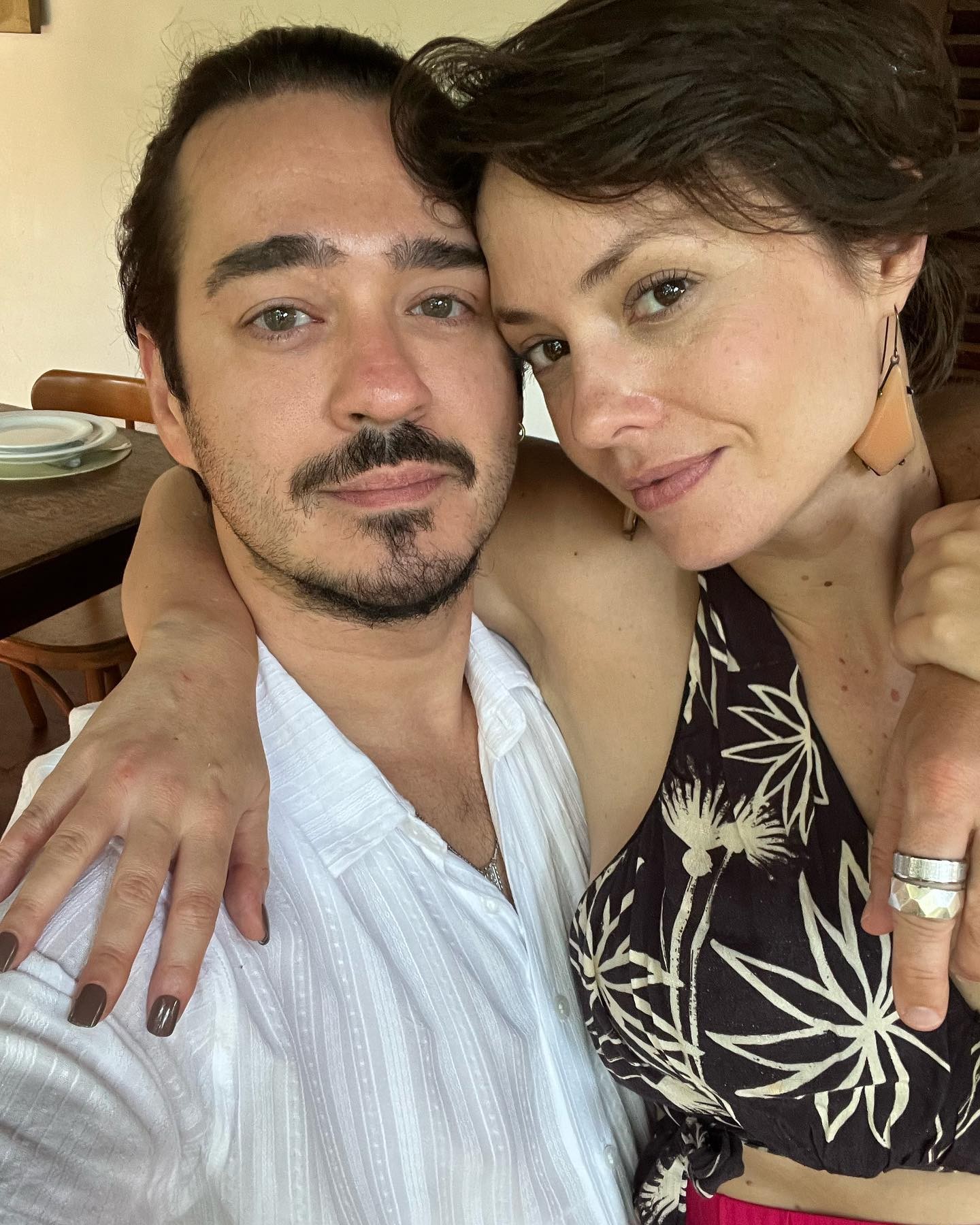 Marcos Veras com a mulher Rosanne Mulholland — Foto: reprodução/ instagram 