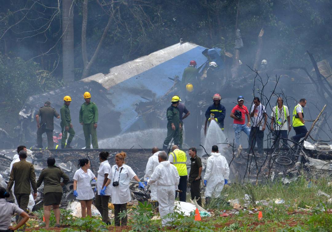 AviÃ£o cai logo apÃ³s decolar de Havana nesta sexta (18).