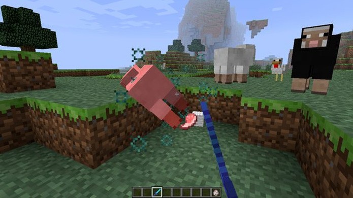 Agora carneiros também deixam carne em Minecraft, além de lã (Foto: Reprodução/Minecraft Forum)
