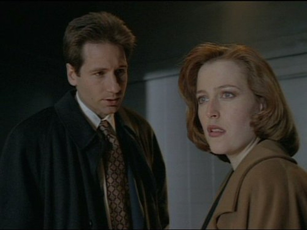 David Duchovny e Gillian Anderson Arquivo X (Foto: Divulgação)