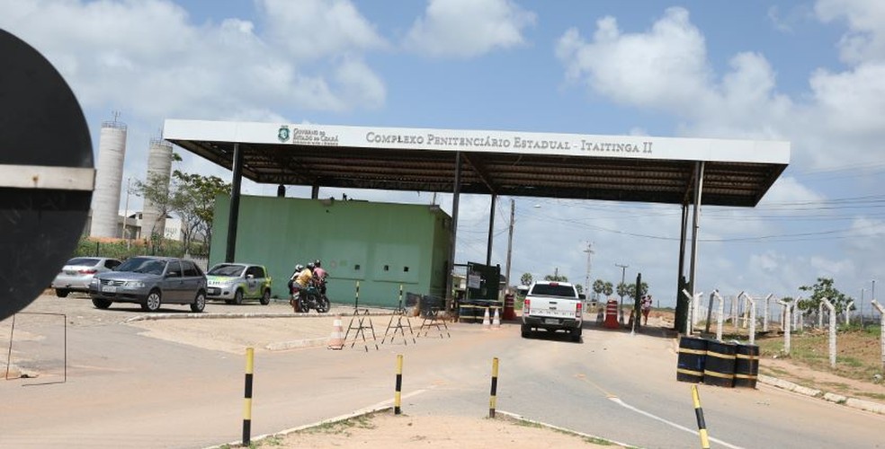 Crime ocorreu dentro do complexo prisional no Ceará — Foto: Reprodução/DN