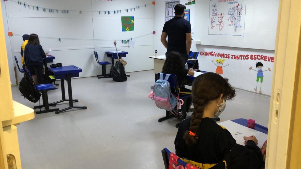 Escola em Águas Claras vai reforçar cuidado com os alunos — Foto: Luiza Garonce/TV Globo