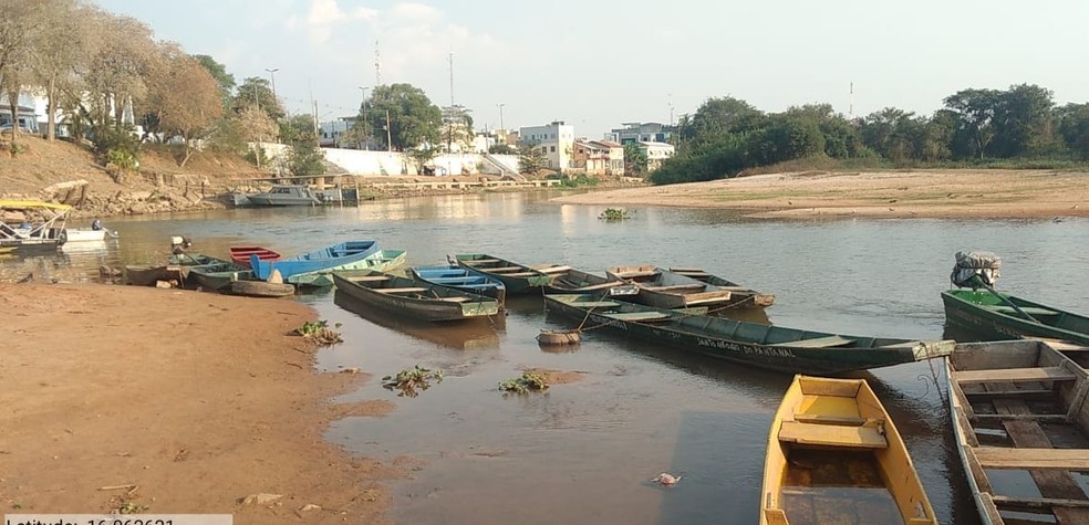 Baixa no nvel do Rio Paraguai prejudica navegao  Foto: Defesa Civil
