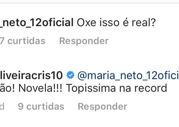 Cristiana Oliveira esclarece dúvida de seguidores (Foto: reprodução/Instagram)