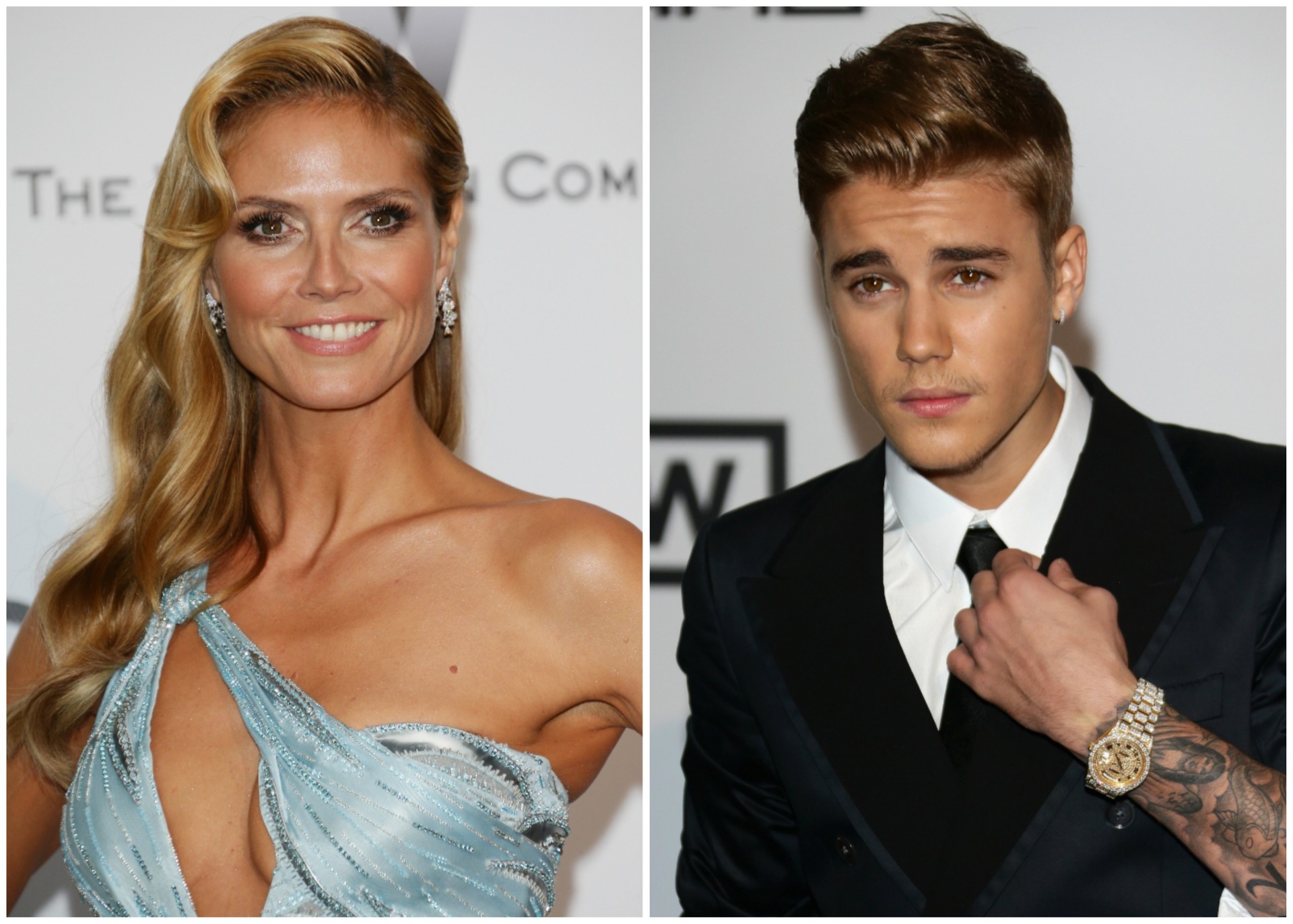 Heidi Klum e Justin Bieber. (Foto: Getty Images)