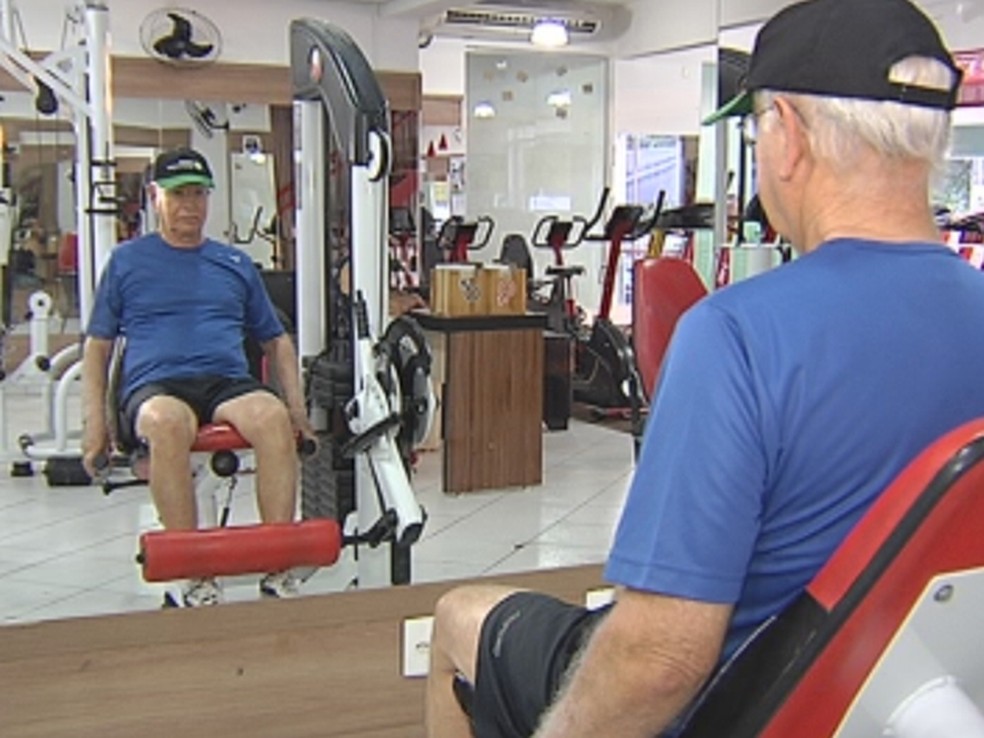 Academias de São Carlos poderão atender idosos — Foto: Reprodução/ TV TEM
