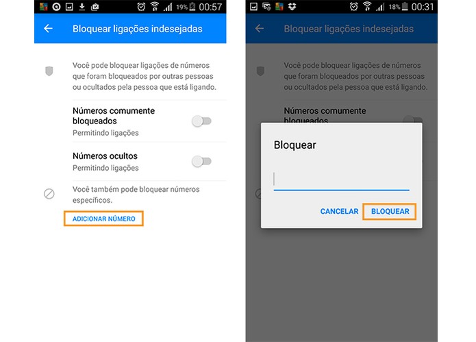 Bloquear um número específico (Foto: Reprodução/Barbara Mannara)