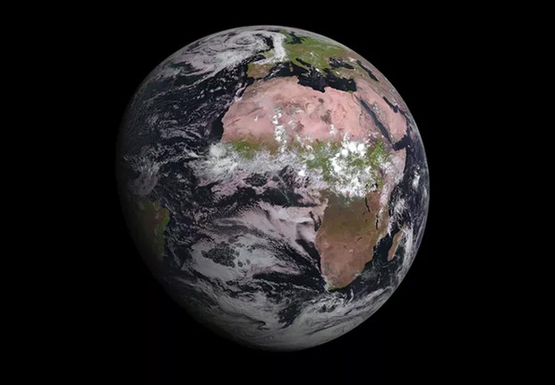 Satélite MSG-4 revela sua primeira imagem da Terra (Foto: EUMETSAT)