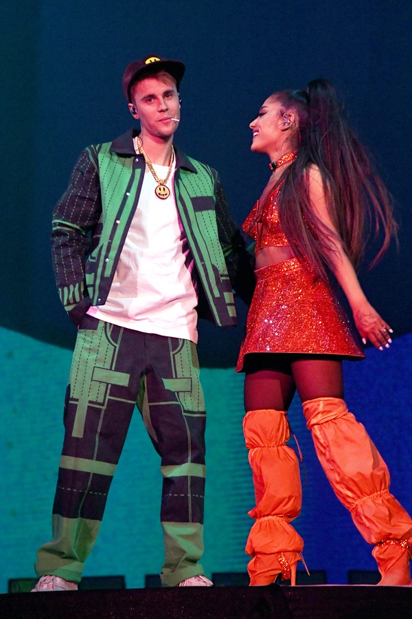 Justin Bieber e Ariana Grande no Coachella (Foto: Getty IMages)