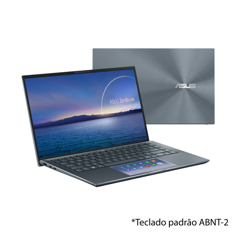 Zenbook 14 UX435 é opção com tela no lugar do trackpad — Foto: Divulgação/Asus