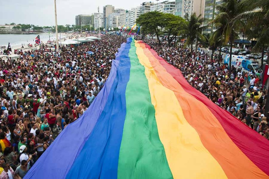 Parada no Rio de Janeiro, em Copacabana