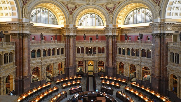Bibilioteca do Congresso, em Washington, EUA (Foto: xiquinhosilva/Flickr)