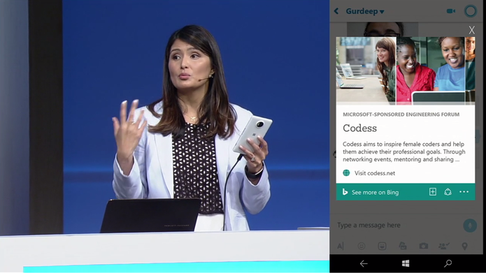 Cortana poderá exibir cards com informações de pesquisas fornecidas pelo Bing (Foto: Reprodução/Elson de Souza)