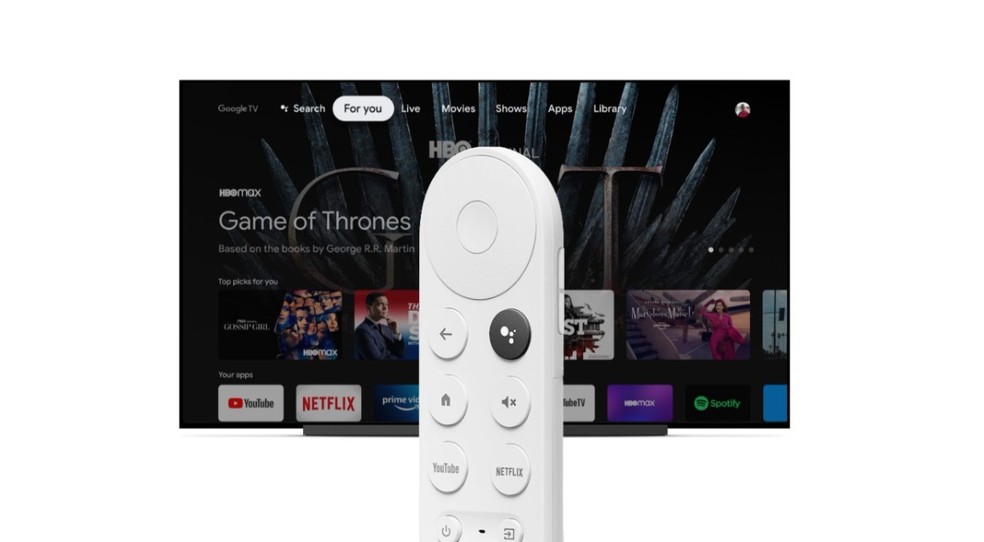 O conteúdo com resolução UHD do Chromecast com Google TV é compatível apenas com TVs 4K — Foto: Divulgação/Google