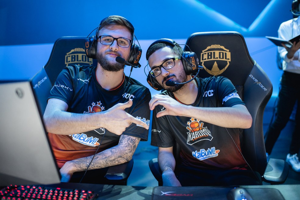 Ranger e dyNquedo em vitória da KaBuM — Foto: Bruno Alvares/Riot Games