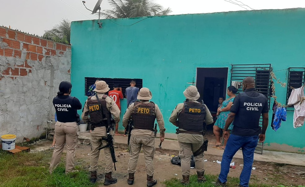 Imóvel que pertencia à mulher presa, na cidade de Olindina  — Foto: Divulgação/SSP-BA